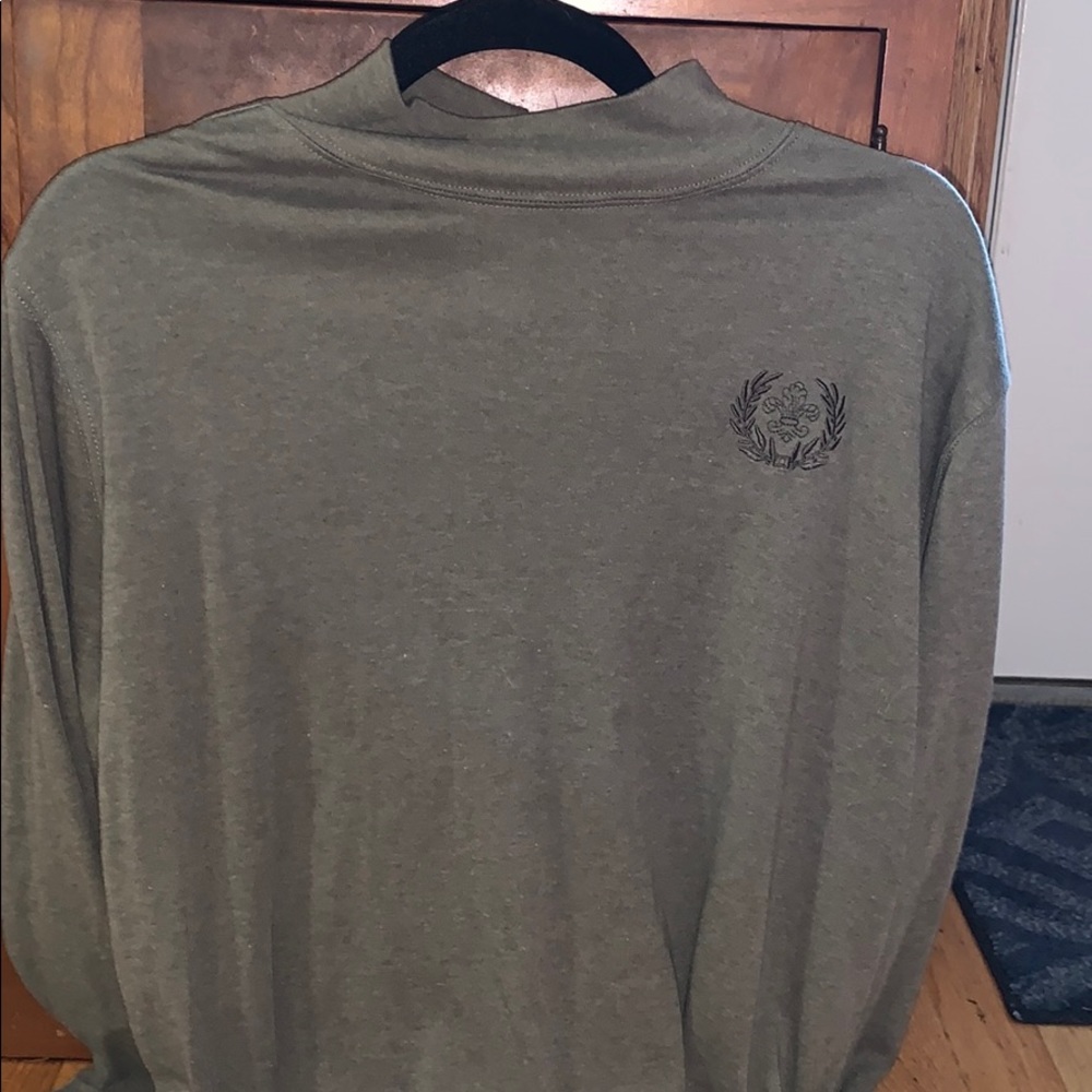 Green turtleneck